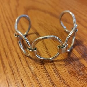 Silver Ring Cuff Bracelet